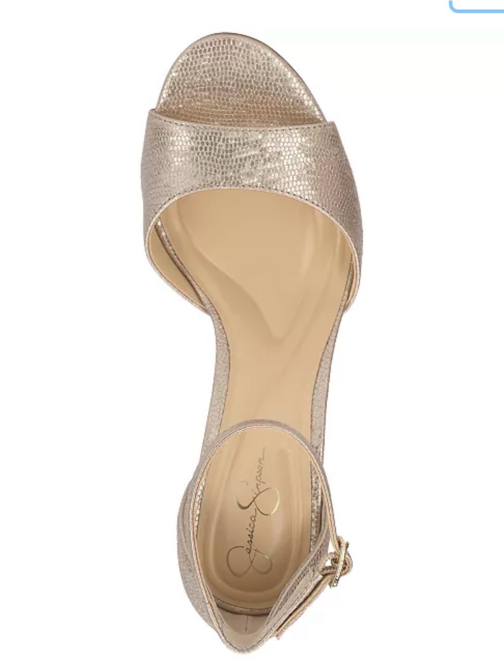 Chinese Laundry Rose Gold Textured Open-Toe Ankle Strap Heel